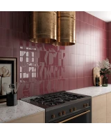 Carrelage Wadi Decor Garnet 6x30 cm - vue d’ambiance