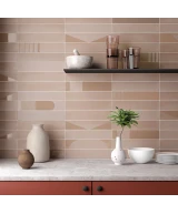 Carrelage Wadi Decor Taupe 6x30 cm - vue d’ambiance