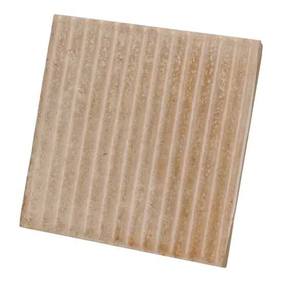 Carrelage Raku Line Sand 10x10 cm - vue latérale du carreau