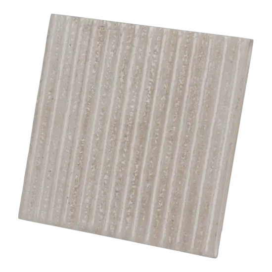 Carrelage Raku Line Smoke 10x10 cm - vue latérale du carreau
