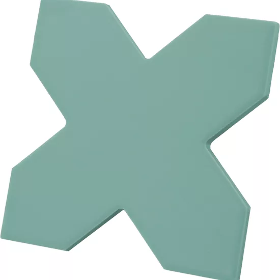 Carrelage Porto Cross Jade 12x12 cm - vue latérale du carreau