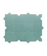 Carrelage Porto Cross Jade 12x12 cm - panneau de carreaux