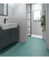 Carrelage Porto Cross Jade 12x12 cm - vue d’ambiance