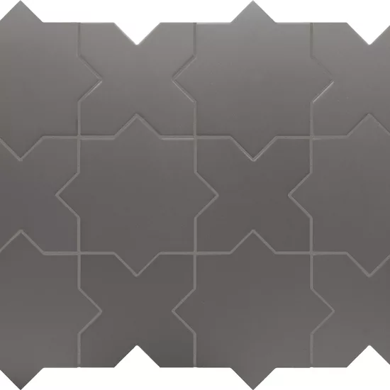 Carrelage Porto Cross Black 12x12 cm - détail du carreau