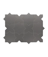 Carrelage Porto Cross Black 12x12 cm - détail du carreau