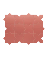 Carrelage Porto Cross Warm Siena 12x12 cm - détail du carreau 2