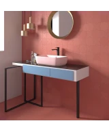 Carrelage Porto Cross Warm Siena 12x12 cm - vue d’ambiance