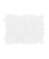 Carrelage Porto Star White 16,8x16,8 cm - détail du carreau