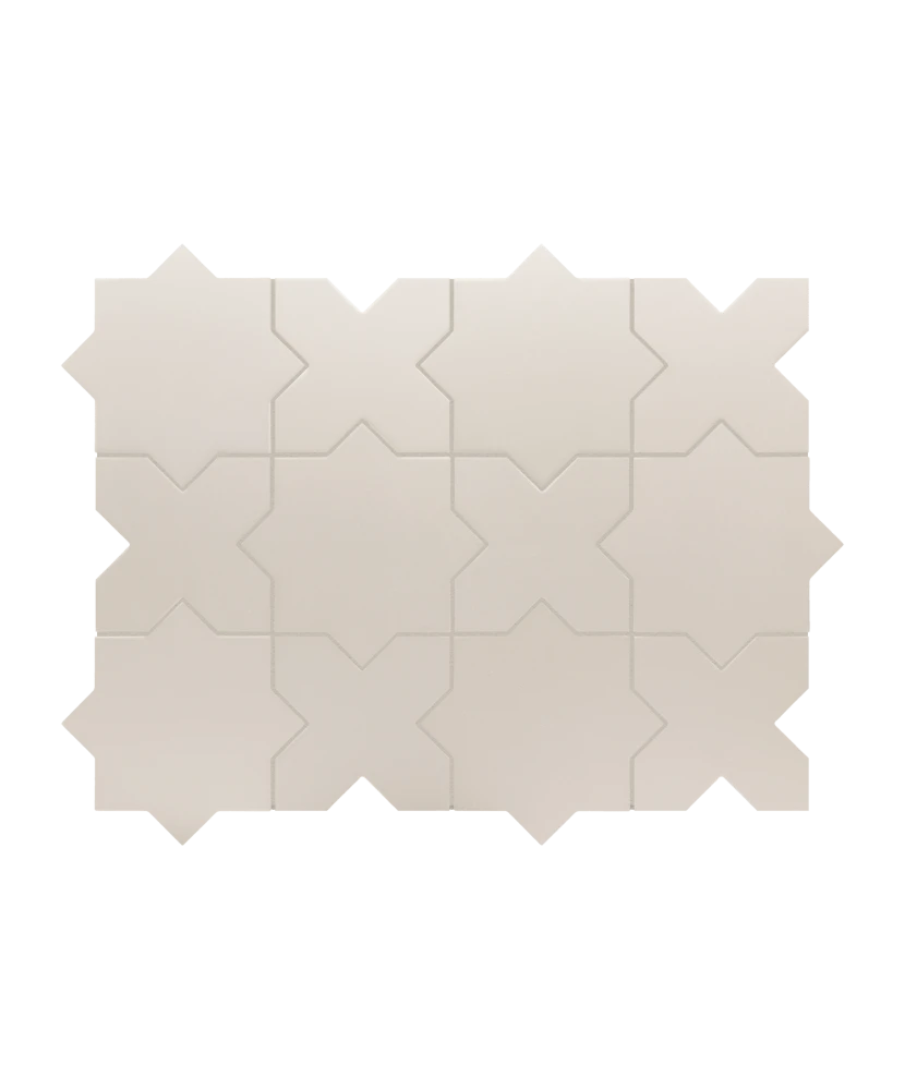 Carrelage Porto Star Taupe 16,8x16,8 cm - détail du carreau