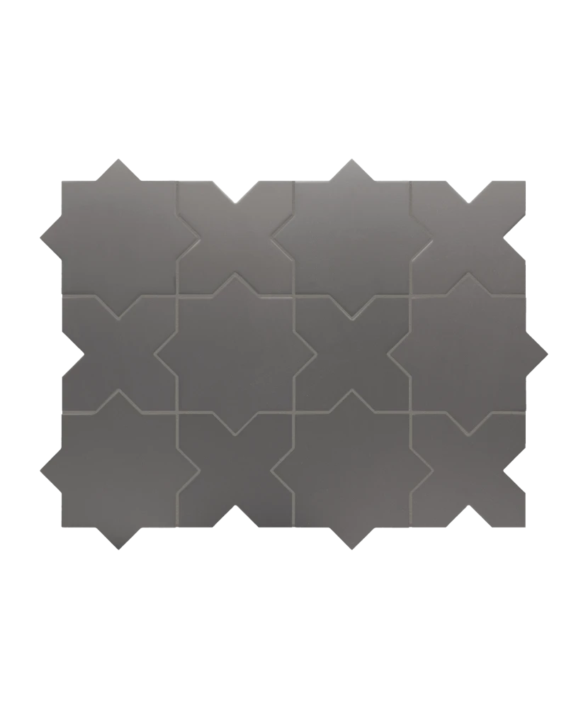 Carrelage Porto Star Black 16,8x16,8 cm - détail du carreau