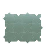 Carrelage Porto Star Pickle Green 16,8x16,8 cm - détail du carreau