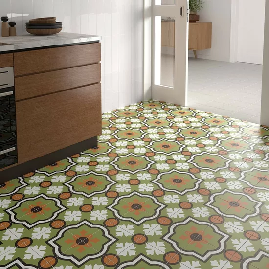 Carrelage Rivoli Monaco Verde 20x20 cm - posé en terrasse