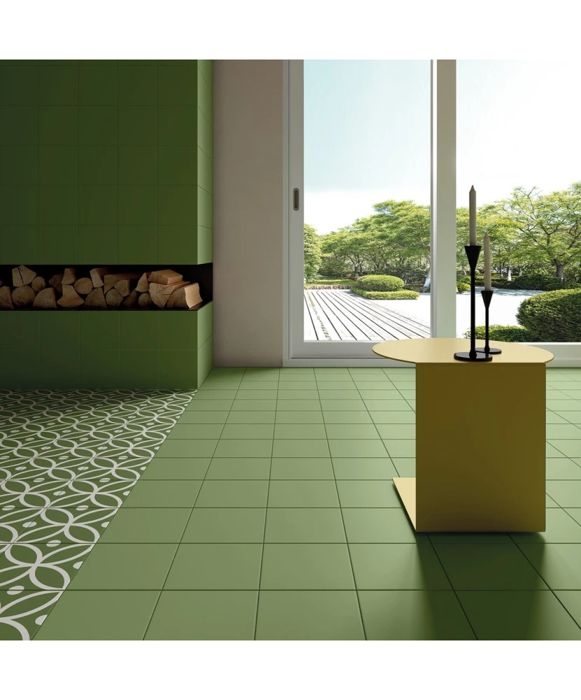 Carrelage Rivoli Green 20x20 cm - vue d’ambiance 3