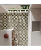 Carrelage Rivoli Beige 20x20 cm - posé en terrasse