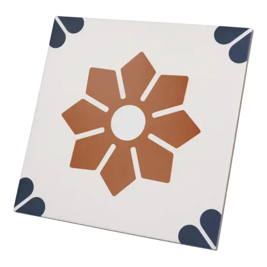 Carrelage Rivoli Fiore 20x20 cm - vue latérale du carreau
