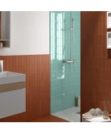 Carrelage Fango Aquamarine Gloss 5x15 cm - vue d’ambiance
