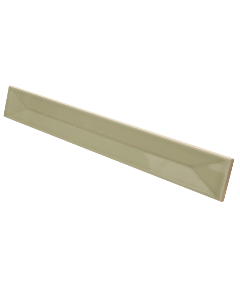 Carrelage Vitral Axis Olive 5x40 cm - vue latérale du carreau