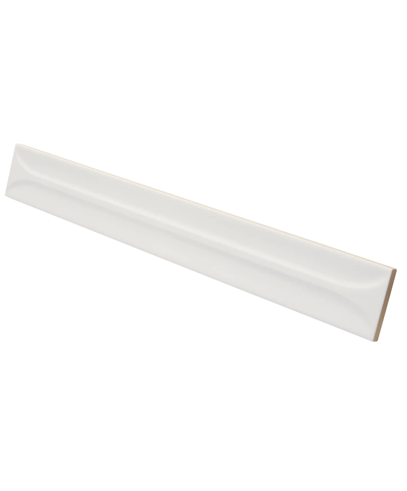 Carrelage Hopp Bro White 5x40 cm - vue latérale du carreau
