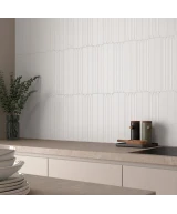 Carrelage Hopp Bro White 5x40 cm - vue d’ambiance