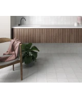 Carrelage Stage White 10x10 cm - posé en salle de bain