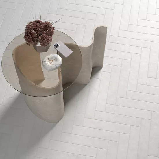 Carrelage Stage White 6x30 cm - vue d’ambiance