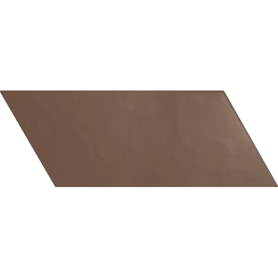 Carrelage Chevron Marron Mate Droit 9x20,5 cm - détail du carreau
