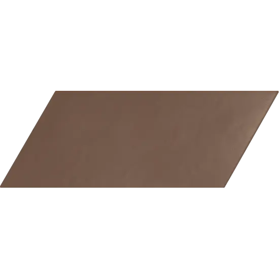 Carrelage Chevron Marron Mate Gauche 9x20,5 cm - détail du carreau