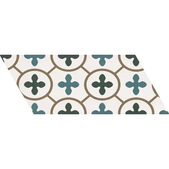 Carrelage Chevron Patchwork Color Droit 9x20,5 cm - détail du carreau
