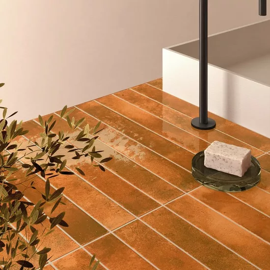 Carrelage Bali Ginger 5x40 cm - vue d’ambiance