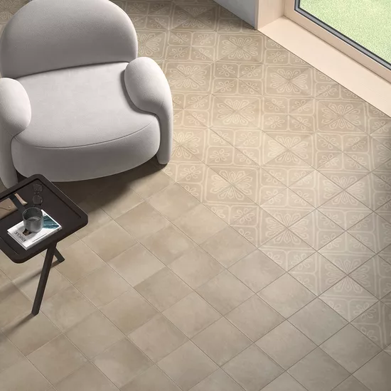 Carrelage Ares Taupe 20x20 cm - vue d’ambiance 3