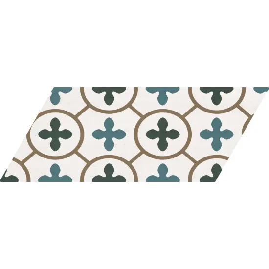 Carrelage Chevron Patchwork Color Gauche 9x20,5 cm - détail du carreau