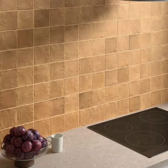 Carrelage Sabbia Terracotta 10x10 cm - vue d’ambiance