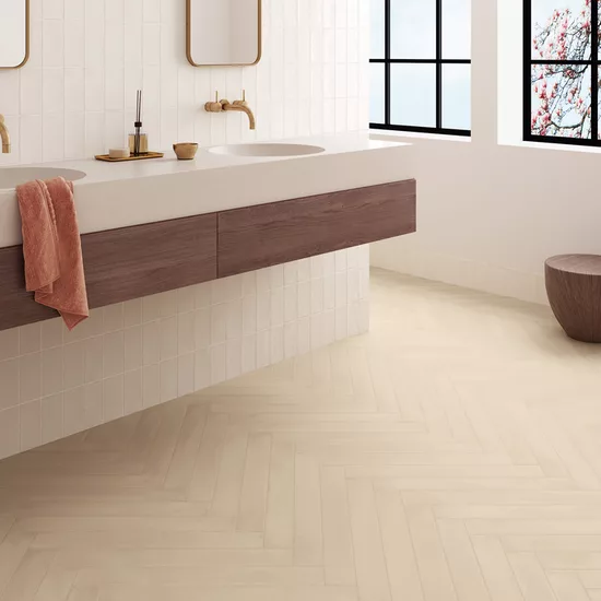 Carrelage Stonella Straw 7,5x60 cm - vue d’ambiance