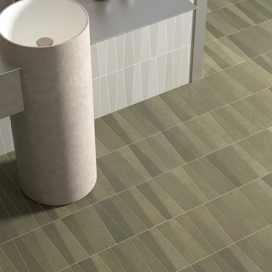Carrelage Bamboo Musgo 5,6x22,4 cm - vue d’ambiance