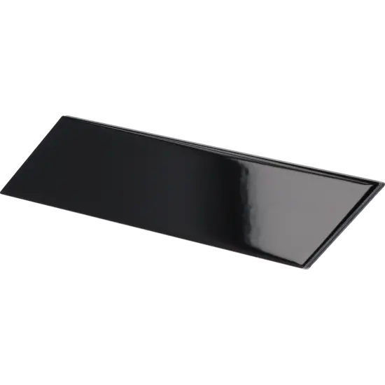 Carrelage Chevron Wall Black Gauche 18,6x5,2 cm - détail du carreau