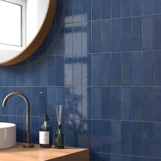 Carrelage Bohemian Dark Blue 6x18,6 cm - vue d’ambiance
