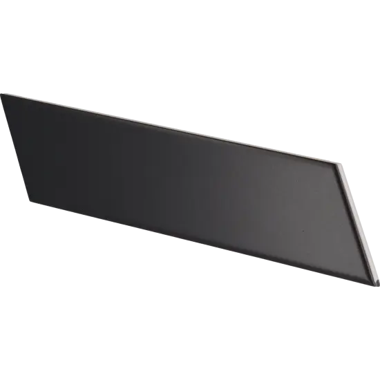 Carrelage Chevron Wall Black Mat Droit 18,6x5,2 cm - détail du carreau