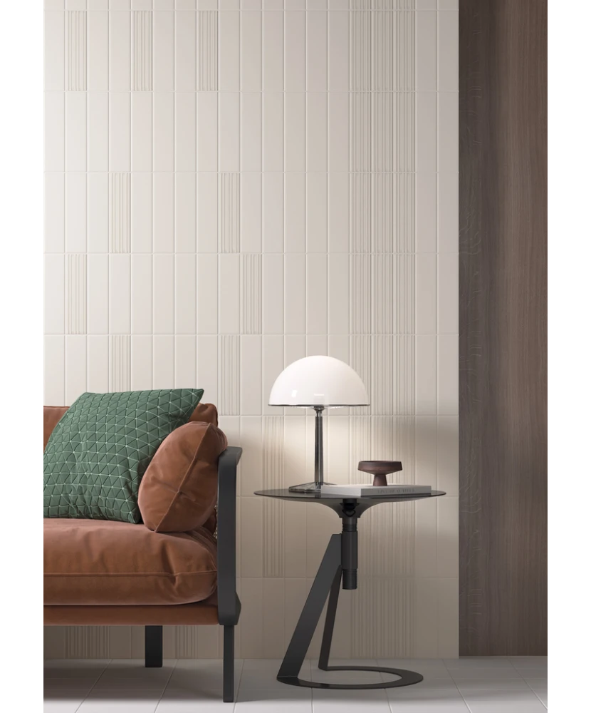 Carrelage Lumina Birch Mat 6x24,6 cm - vue d’ambiance 3