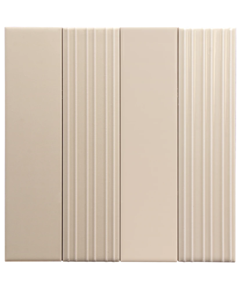 Carrelage Lumina Sandshell Mat 6x24,6 cm - détail du carreau 2