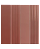 Carrelage Lumina Roan Rouge Mat 6x24,6 cm - détail du carreau 2