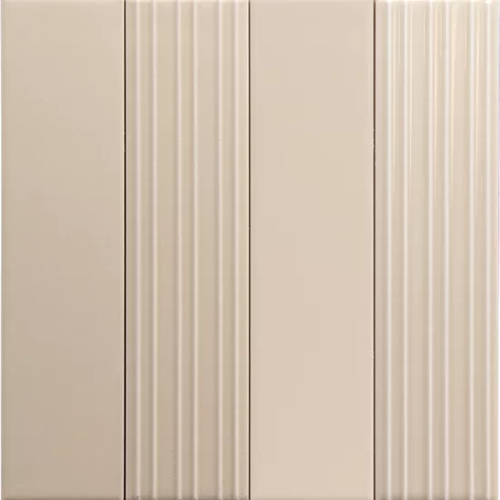 Carrelage Lumina Rivia Sandshell Mat 6x24,6 cm - détail du carreau 2