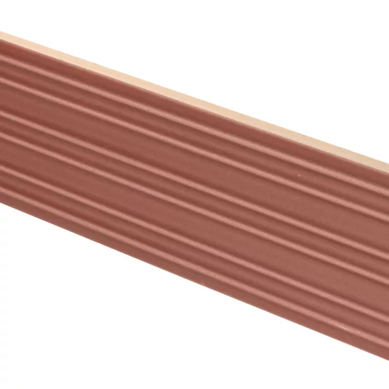 Carrelage Lumina Rivia Roan Rouge Mat 6x24,6 cm - détail du carreau
