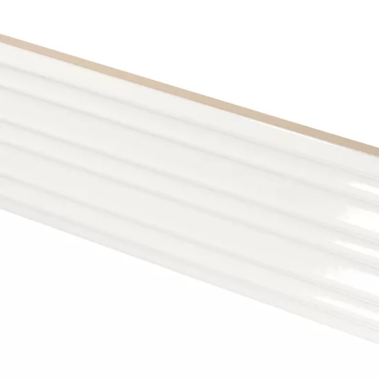 Carrelage Lumina Rivia White Alyssum 6x24,6 - détail du carreau