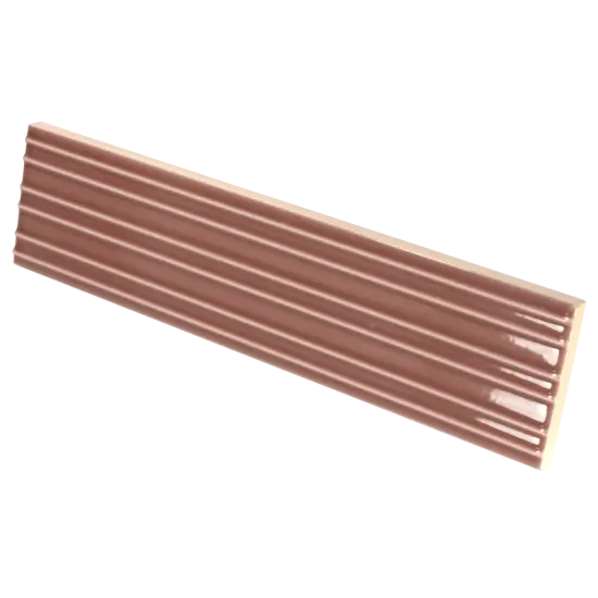 Carrelage Lumina Rivia Roan Rouge 6x24,6 cm - détail du carreau
