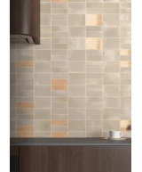 Carrelage Miyako Golden Ochre Gloss 5x15 cm - vue d’ambiance 2