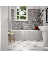 Carrelage Hexatile White Mat 17,5x20 cm - vue d’ambiance 3