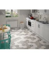 Carrelage Hexatile White Mat 17,5x20 cm - vue d’ambiance 8