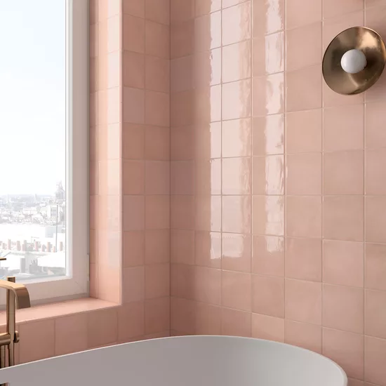 Carrelage Village Rose Gold 13,2x13,2 cm - vue d’ambiance