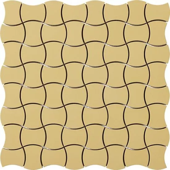 Carrelage 2,5x5 Butterfly sur trame Ottone