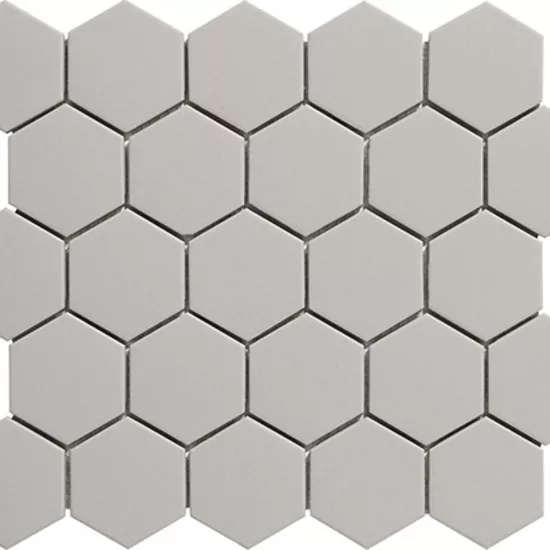 Carrelage Hexagone 5x5 sur trame Alluminio